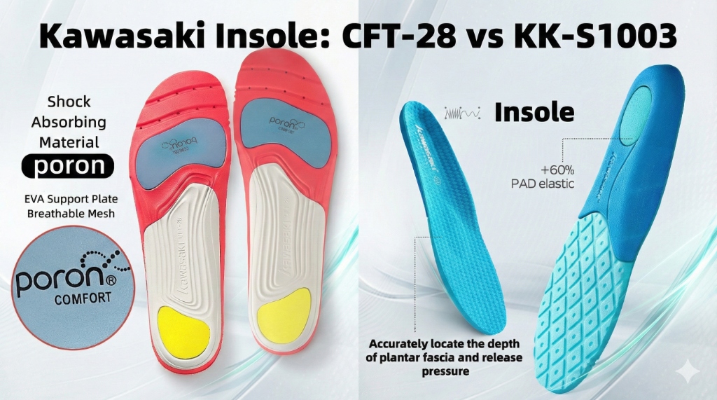 รีวิว Kawasaki Insole: CFT-28 vs KK-S1003 รุ่นไหนที่ใช่สำหรับคุณ?
