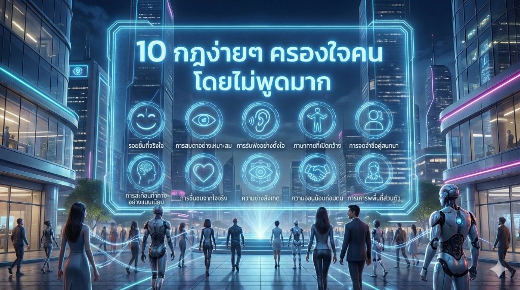 10 กฎง่ายๆ ครองใจคน โดยไม่พูดมาก (Silent Charisma)